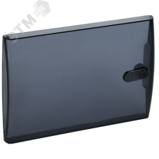 Дверца для корпуса пластикового ЩРН(В)-П-8 IP41 черная прозрачная TEKFOR