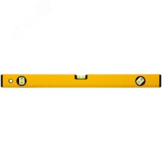 Уровень ''Стайл'', 3 глазка, желтый усиленный корпус, фрезерованная рабочая грань, шкала, Профи 600 мм