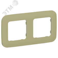 FLITE ARTISTIC Рамка 2-местная РУ-2-А-ФлО оливковый IEK