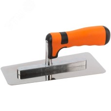 Кельма нержавеющая, венецианская форма, 2К ручка, 200 х 80 мм