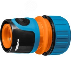 Быстросъёмный соединитель PROLine TC-12A, для шланга, 1/2'', с автостопом, пластиковый с TPR