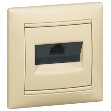 Розетка компьютерная RJ45 категория 6 UTP - Legrand Valena - с захватами - слоновая кость