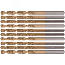 Сверла HSS по металлу, титановое покрытие 3.3 мм (10 шт)