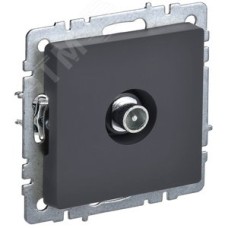 BRITE Розетка TV проходная РТВ10-0-БрГ графит