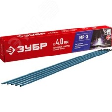 Электроды МР-3 рутиловый, d 4.0x450 мм, 5 кг в коробке.
