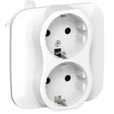 FLITE Розетка 2-местная с заземлением без защитных шторок 16А в сборе РС12-0-А-ФлБ белый IEK