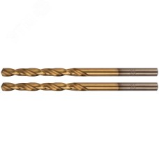 Сверла HSS по металлу, титановое покрытие, в блистере 4.0 мм (2 шт)