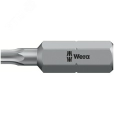 Бита 867/1 Z TORX BO с отверстием под штифт вязкая твердость хвостовик 1/4 C 6.3 TX 10X25 мм