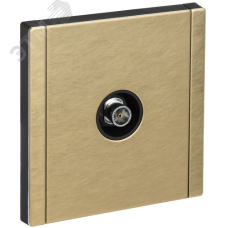 FORTE&PIANO Розетка TV оконечная FP628M металл шампань IEK