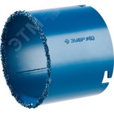 Кольцевая коронка ''Профессионал'' c карбид-вольфрамовым нанесением, 83 мм, высота 55 мм
