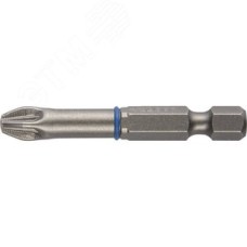 Биты ''ЭКСПЕРТ'' торсионные кованые, обточенные, хромомолибденовая сталь, тип хвостовика E 1/4'', PZ3, 50мм, 2шт