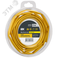 Трубка термоусадочная ТТУ нг-LS 3/1,5 желтая (2м/упак) IEK