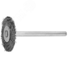 Щетка радиальная, нержавеющая сталь, на шпильке, d 20x 3,2мм, L 42мм, 1шт
