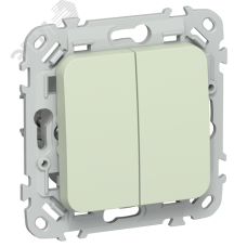 FLITE Выключатель 2-клавишный кнопочный проходной 10А ВС62-2-0-ФлП панг IEK