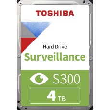 Жесткий диск/ HDD Toshiba SATA3 4Tb Surveillance S300 (SMR) 5400  256Mb 1 year warranty (replacement HDWT740UZSVA, ST4000VX015, WD43PURZ)