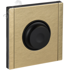 FORTE&PIANO Светорегулятор поворотно-нажимной 600Вт FP654M металл шампань IEK