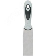 Шпатель, нерж.сталь, прорезиненная ручка 40 мм