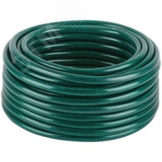 Шланг поливочный трехслойный армированный, зеленый 1/2''x1.8 ммx25 м