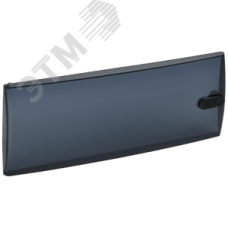 Дверца для корпуса пластикового ЩРН(В)-П-12 IP41 черная прозрачная TEKFOR