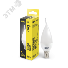 Лампа светодиодная CB35 свеча на ветру 5Вт 230В 3000К E14