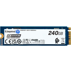 Твердотельный накопитель/ Kingston SSD DC2000B 240GB, M.2 22x80mm, NVMe, PCIe Gen 4x4, 3D TLC, R/W 4500/400MB/s, IOPs 260 000/18 000, TBW 175, DWPD 0.4 (12 мес)