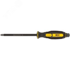 Отверткa ударная, сталь S2, шестигран.жало, боек под ключ, прорезиненная ручка, Профи 8х150 мм PH3