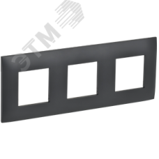 SKANDY Рамка 3-местная SK-F03T титан IEK