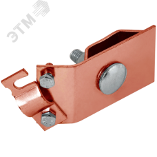 Держатель проводника круглого 6-10 мм желоб водостока медь