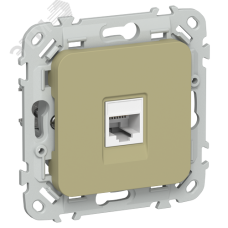 FLITE Розетка компьютерная RJ45 категория 5Е UTP РК5е-1-0-ФлО оливковый IEK