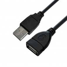 4ПХ Удлинитель 1.8m USB AM/AF, черный