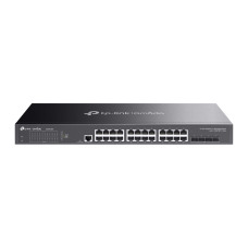 Коммутатор/ TP-Link JetStream™ 24-port Pure-Gigabit L2+ Managed Switch, 24 10/100/1000Mbps RJ45, 4*10G SFP+ Slots