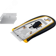 Скребок с выдвижным лезвием 40 мм, 5 дополнительных лезвий