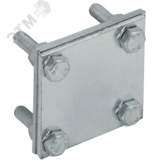 Зажим крестообразный с разделителем полоса-полоса 30 мм оцинкованная сталь HDZ