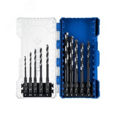 Набор сверл по металлу для винтовёртов и шуруповертов IMPACT READY, НЕХ-1/4"", 10 шт