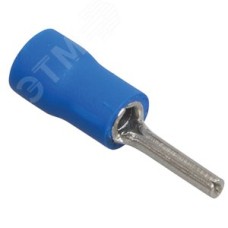 Наконечник круглый штыревой изолированный НкИш 1. 5-2.5 синий (100шт)