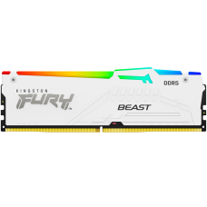 Память оперативная/ Kingston 16GB 5600MT/s DDR5 CL36 DIMM FURY Beast White RGB EXPO