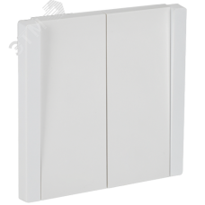 FORTE&PIANO Выключатель 2-клавишный проходной 10А FP207 белый IEK