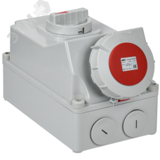 Розетка с механической блокировкой ССИ-834 63А-6ч/380В 3P+PE IP67 IEK