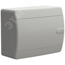 Корпус пластиковый навесной на 8 модулей ЩРН-П-8 IP41 UNION Compact белая дверь