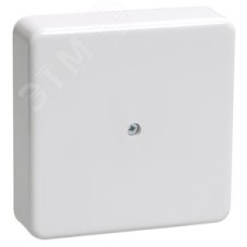 Коробка распаячная КМ для открытой проводки 75х75х20мм белая