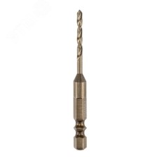 Сверло по металлу 3мм ''Кобальт IMPACT'' P6M5K8 DIN338, шестигранный хвостовик