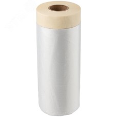 Пленка укрывная с клейкой лентой 10мкм 2100мм х15м