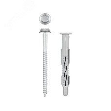 Дюбель фасадный, нейлон/цинк 10x 100 мм, 50 шт ФД-Ц