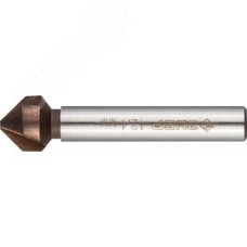 Зенкер конусный, d 12.4x56мм, кобальтовое покрытие, для раззенковки М6, кобальт, Профессионал