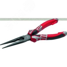 Длинногубцы прямые 205 мм, покрытие TitanFinish, рукоятки SoftGripp 3K