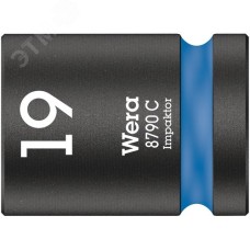 Головка торцевая ударная шестигранная 8790 C Impakto DR 1/2 19X38 мм