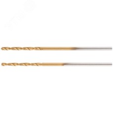 Сверла HSS по металлу, титановое покрытие, в блистере 1.0 мм (2 шт)