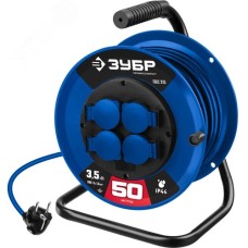 Удлинитель силовой на катушке ПВС-315, ПВС, 3 x 1.5 мм2, 50 м, 3500 Вт, IP44, Профессионал