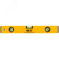 Уровень ''Магнит'', 2 глазка + 1 поворотный, желтый усиленный корпус, магниты, шкала, Профи 400 мм