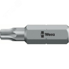 Бита 867/1 Z TORX BO с отверстием под штифт вязкая твердость хвостовик 1/4 C 6.3 TX 7X25 мм